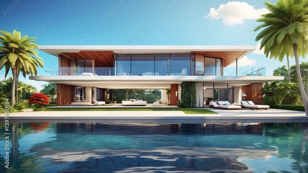 Fototapeta premium a close up of a colorful building with a staircase going up to it