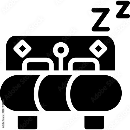 Sleeping Time Glyph Icon