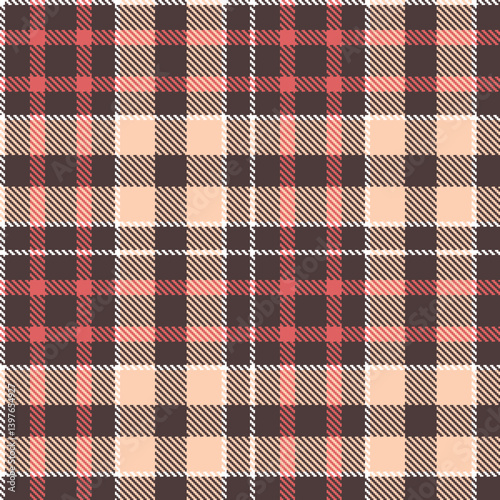 Wallpaper Mural Dusky dark grey and Warm white Seamless Tartan Textile Design Torontodigital.ca