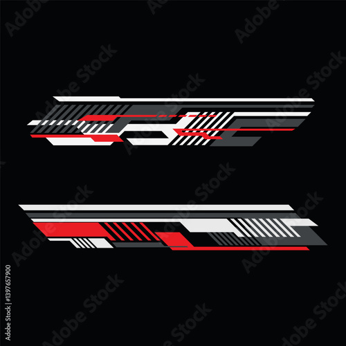 livery sticker car background wrap design. car modification stickers