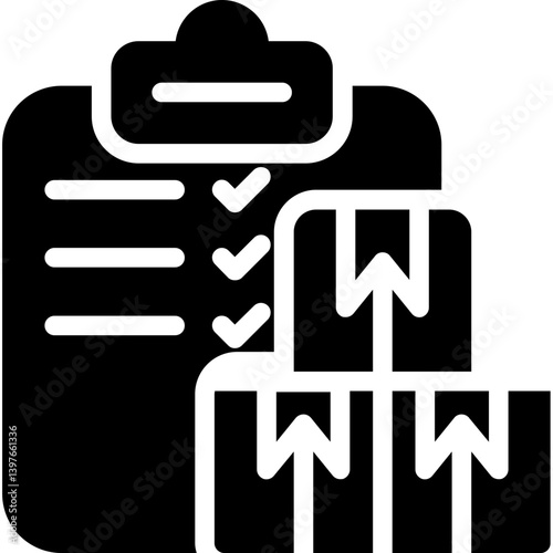 Shipping Documents Glyph Icon