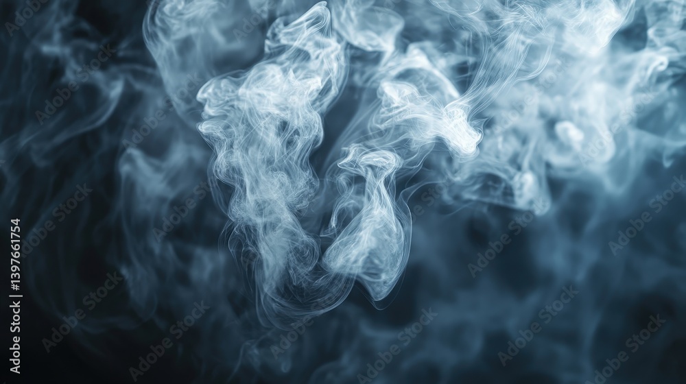 Fototapeta premium A time-lapse of smoke dispersing in slow motion, revealing beautiful organic patterns