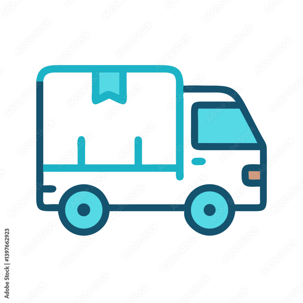 Delivery Van Icon Design Delivery Van Icon Design