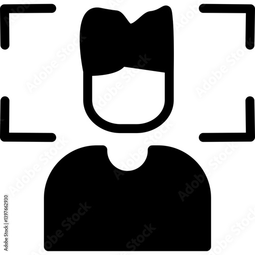 Free Download Face Detection Glyph Icon - GFXLoad