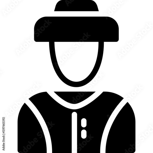 Farmer Glyph Icon