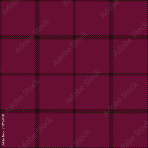 Elegant Seamless Tartan featuring Soft very dark brown and Dusky merlot Textile Design