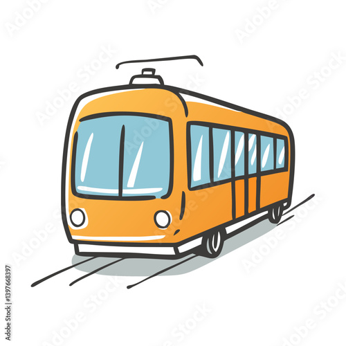 tram icon, tram vector illustration-simple illustration of tram, perfect for tram logos and icons