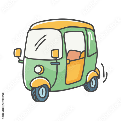 tuk tuk icon, tuk tuk vector illustration-simple illustration of tuk tuk, perfect for tuk tuk logos and icons