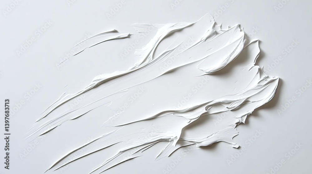 Obraz premium Artistic texture creation studio digital art minimalist close-up abstract white background