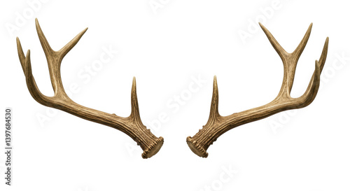 Isolated Deer Antlers