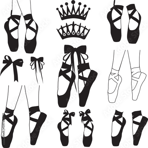 Ballet Shoes, Ballerina, Ballet Dancer, Pointe shoes, Ballet slippers