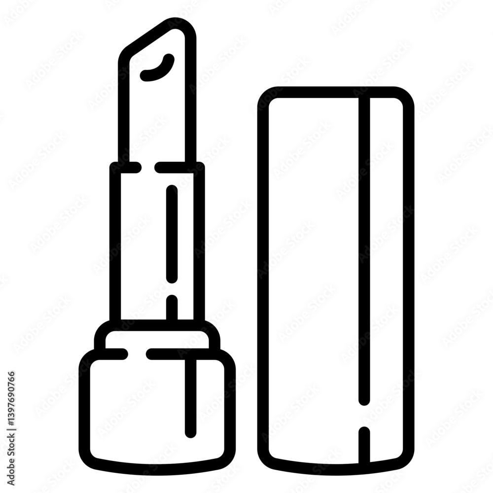 Lipstick Line Icon Lipstick Line Icon