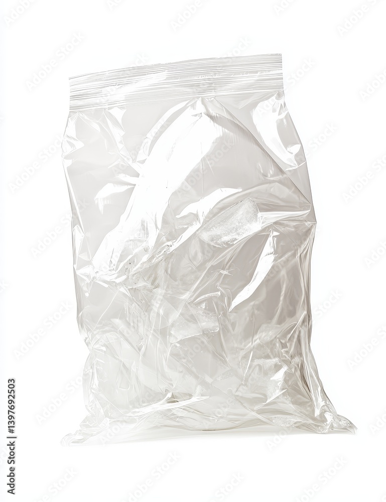 Fototapeta premium Transparent Plastic Bag A Versatile Packaging Solution for Various Needs and Purposes