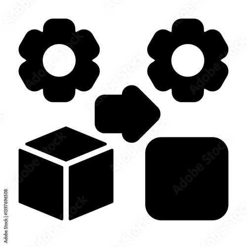 Dimensionality Reduction Icon