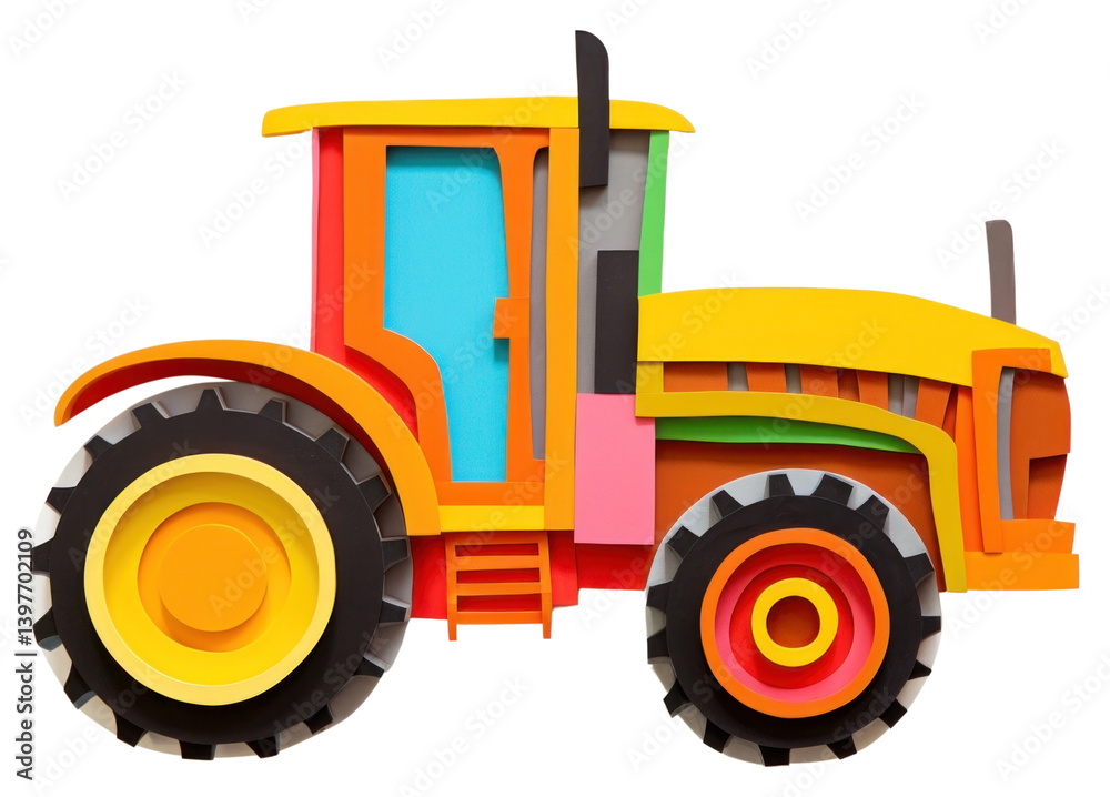 Obraz premium PNG Tractor vehicle toy