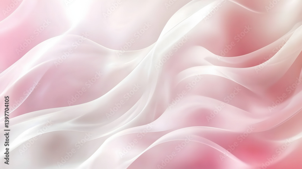 Obraz premium pink wave background