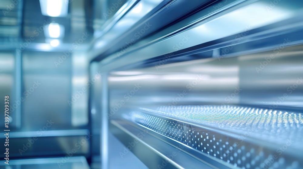 Obraz premium Create a design for vacuum-sealed insulation panels in refrigerated appliances. Highlight their energy efficiency, thin profiles