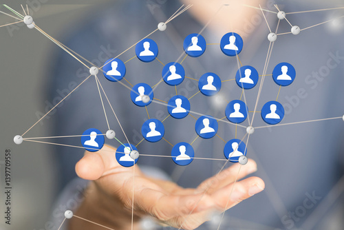 Global network. Blockchain....