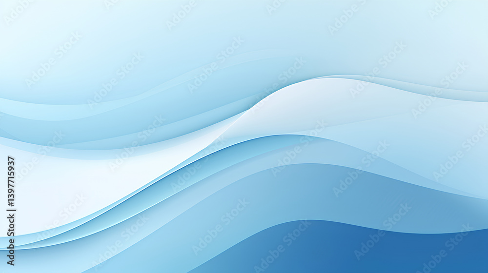Obraz premium Website hero section background light blue and white gradient