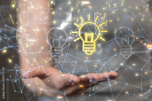 Neural network 3D illustrat...