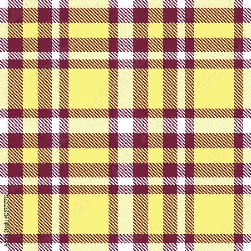Pastel merlot Seamless Tartan with Mellow white accents Textile Design