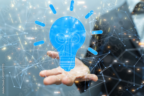 Neural network 3D illustrat...