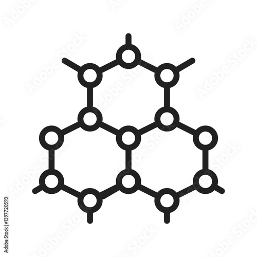 Nanotechnology icon vector image. Suitable for mobile apps, web apps and print media.