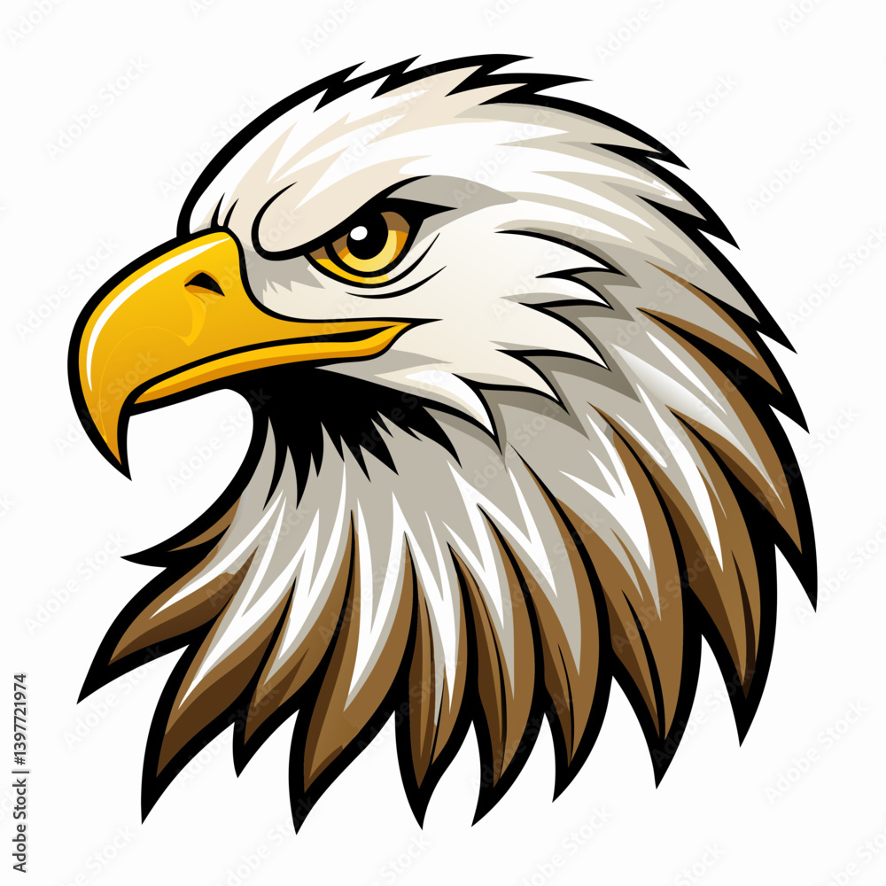 Fototapeta premium bald eagle vector illustration