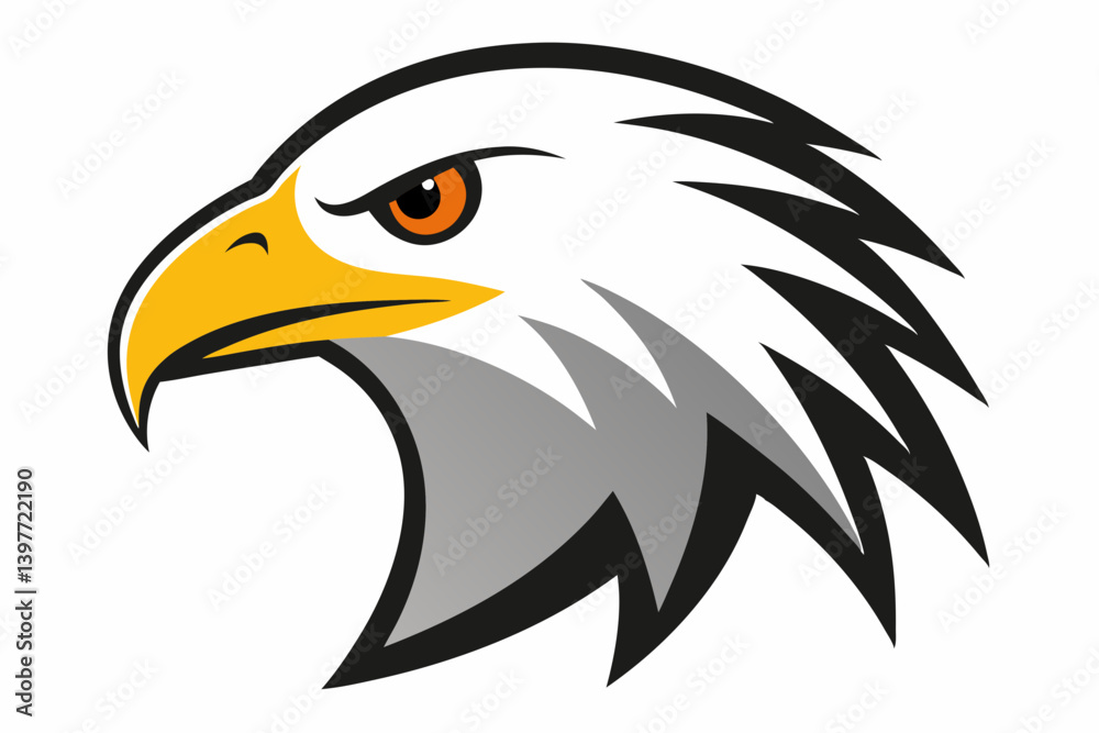 Fototapeta premium bald eagle vector illustration