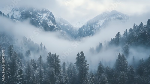 Wonderful, stylish, magical natural landscape for project background or other graphic element