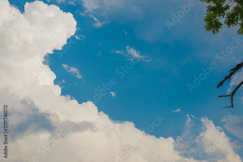 blue sky with clouds