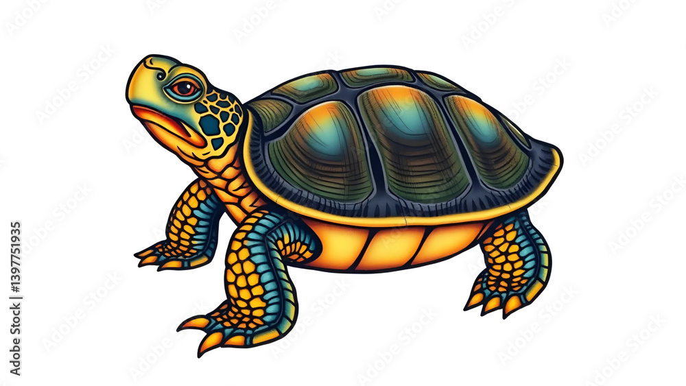 Obraz premium turtle isolated on white