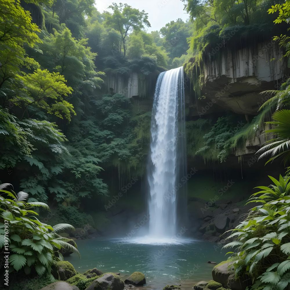 Fototapeta premium waterfall in the forest