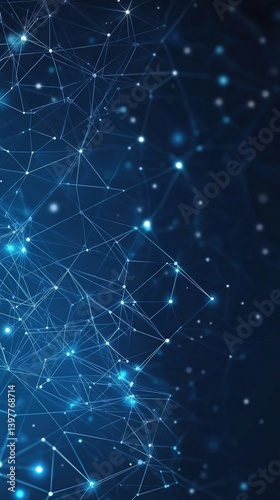 High-resolution blue technology background featuring glowing circuit lines and dots in a flat design vector illustration. Digital art with high detail, perfect for modern digital themes