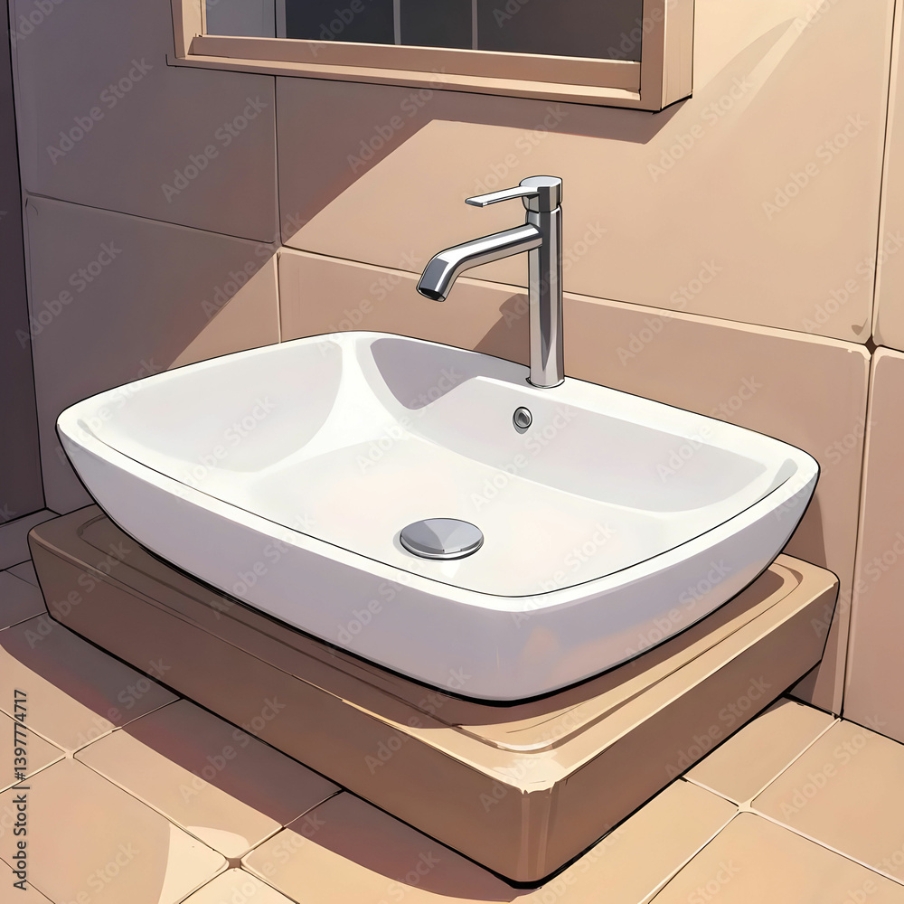 Fototapeta premium modern bathroom sink