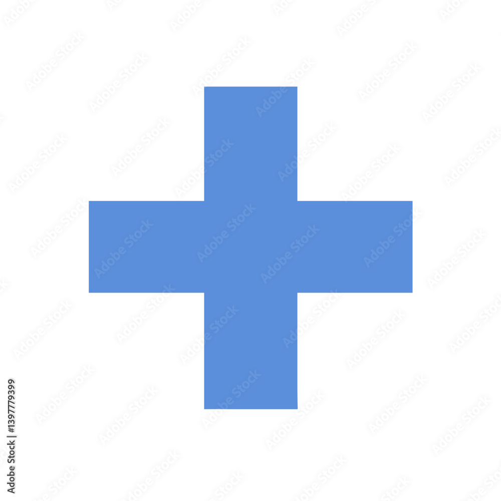 Solid blue plus sign on white background, symbolizing addition, positivity, or medical assistance in digital and UI settings.
Solid blue plus sign on white background, symbolizing addition, positivity, or medical assistance in digital and UI settings.