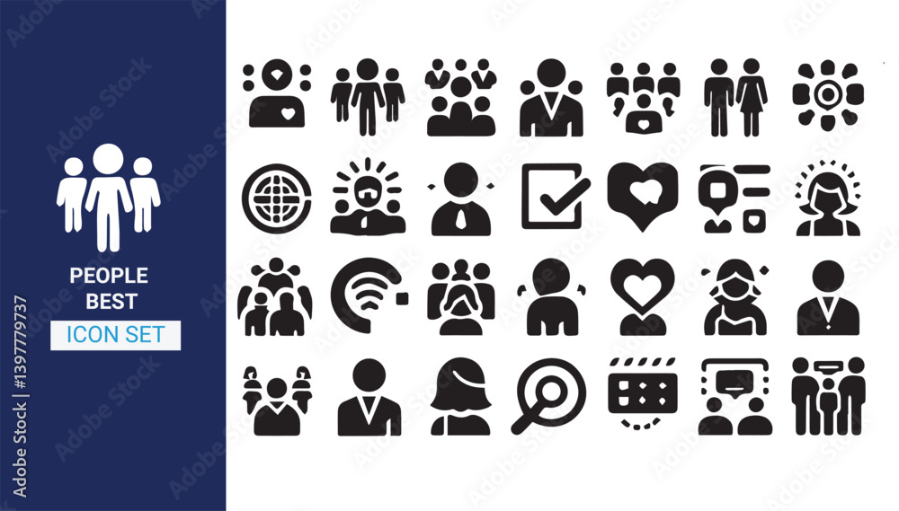 People group icon set. Team people. User profile symbol. Business Analysis - line vector icon set. Pixel perfect. Editable stroke. PEOPLE Icon design People group icon set. Team people. User profile symbol. Business Analysis - line vector icon set. Pixel perfect. Editable stroke. PEOPLE Icon design