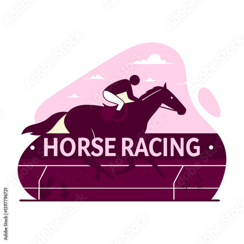 horse icon vector isolated on white background