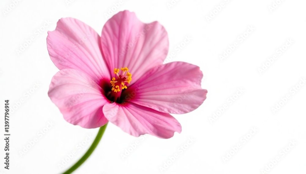 Single flower bloom isolated on white background, floral, garden Single flower bloom isolated on white background, floral, garden