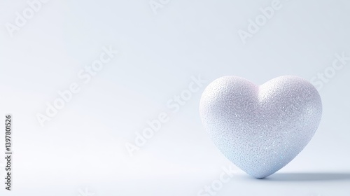 Pale, pastel-toned heart shape,  simple and elegant