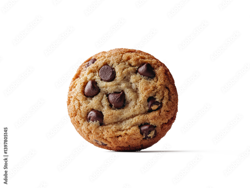A Chocolate Chip Cookies isolate on pure white background perfect for dicut A Chocolate Chip Cookies isolate on pure white background perfect for dicut