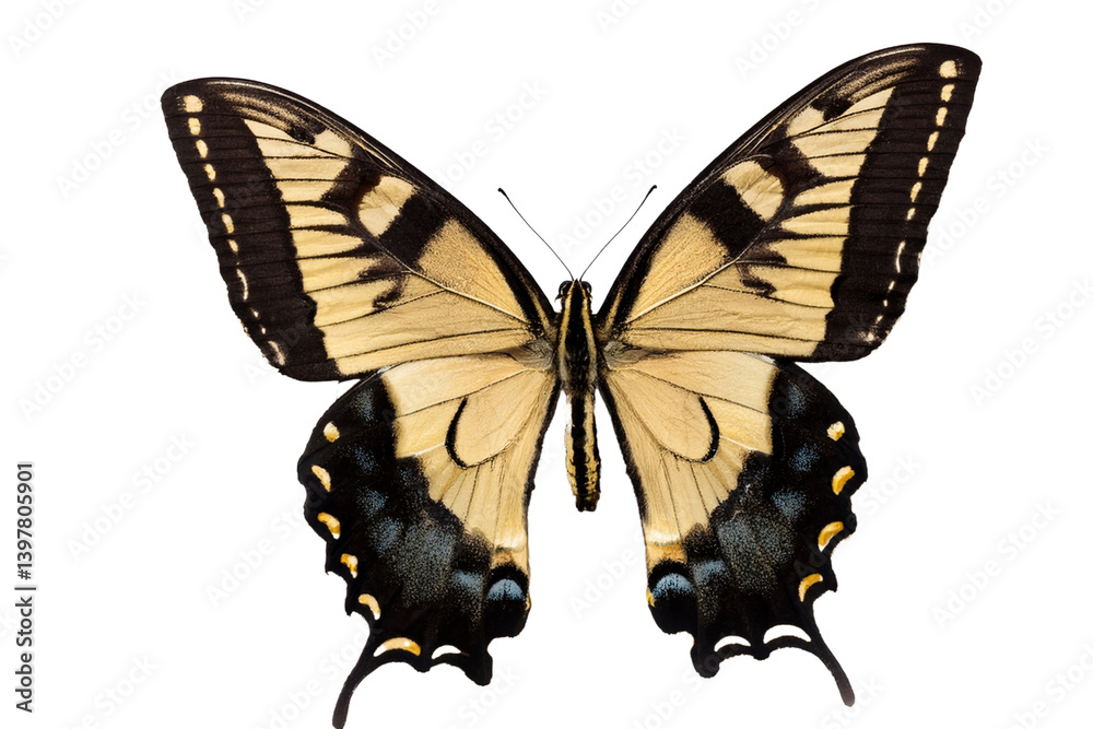 Obraz premium Swallowtail butterfly with spread wings