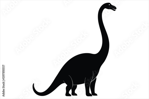 dinosaur sauropod silhouette