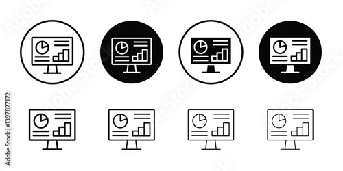 Dashboard icon logo set vector