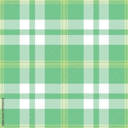 Elegant Seamless Tartan featuring Light tea and Classic pistachio Textile Design