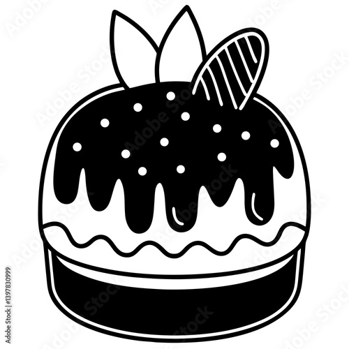 Easter Cake Outline  happy easter vector for digital free vector download 