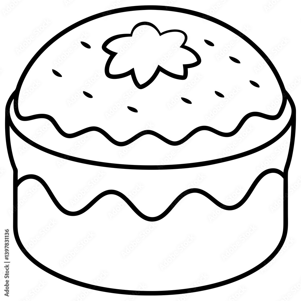 Easter Cake Outline happy easter vector for digital free vector download Easter Cake Outline happy easter vector for digital free vector download