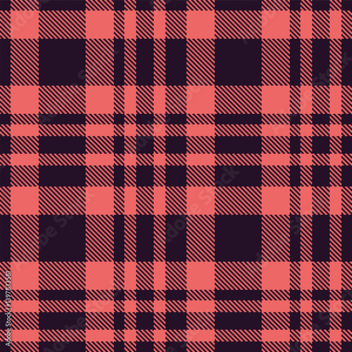 Wallpaper Mural Rich eggplant and Dusty pastel red Seamless Tartan Textile Design Torontodigital.ca