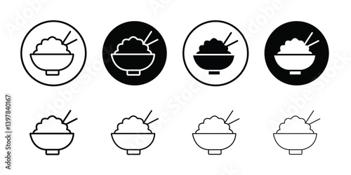 Rise Bowl icon logo set vector