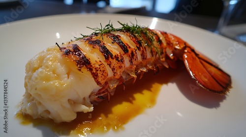 Grilled lobster mac & cheese, restaurant, delicious meal, upscale dining